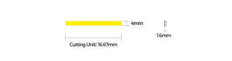 LED лента COLORS COB-24V-IP33 9W 760Lm 4000K 2.5м (DF7-24V-4mm-NW)
